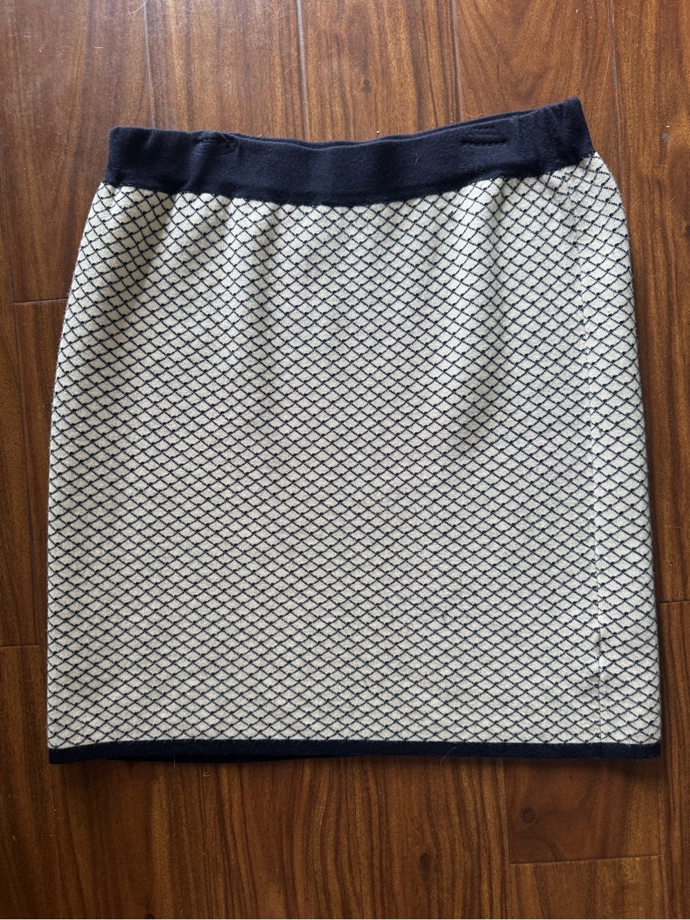Mossimo Supply Co. Black and Cream Knit Pencil Skirt